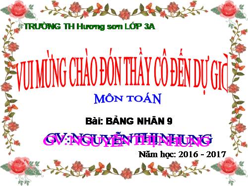 Bảng nhân 9