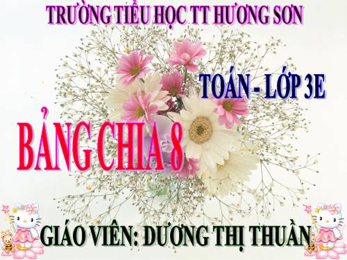 Bảng chia 8