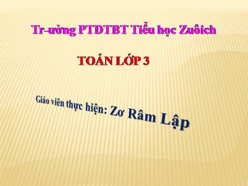 Bài toán giải bằng hai phép tính