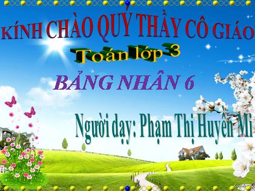 Bảng nhân 6