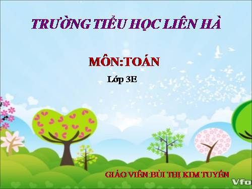 Bài toán giải bằng hai phép tính