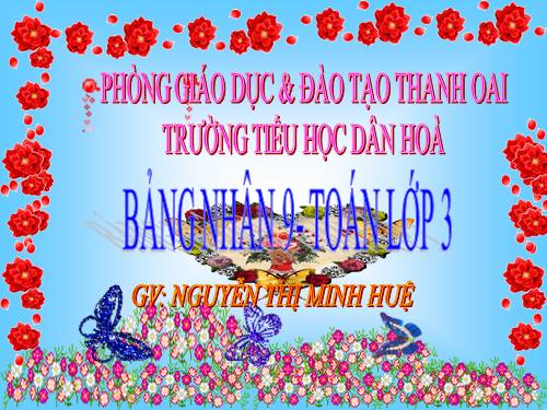 Bảng nhân 9