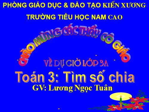 Tìm số chia