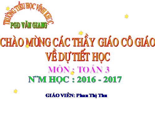 Bài toán giải bằng hai phép tính
