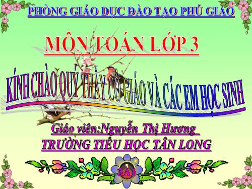 So sánh số bé bằng một phần mấy số lớn