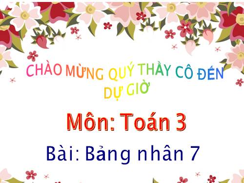Bảng nhân 7