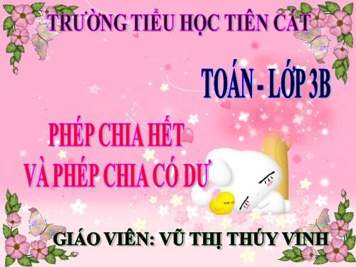 Phép chia hết và phép chia có dư