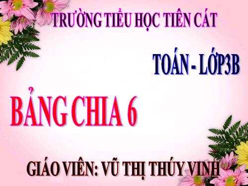 Bảng chia 6