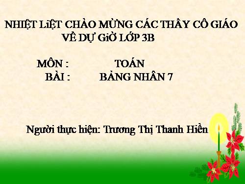 Bảng nhân 7