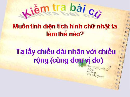 Diện tích hình vuông