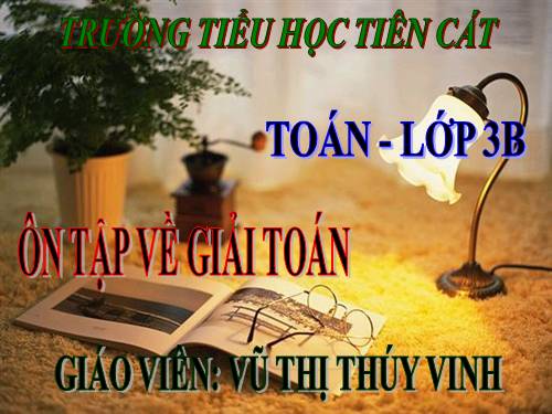 Ôn tập về giải toán