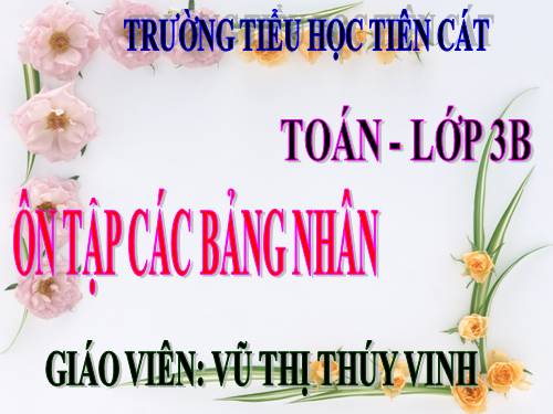 Ôn tập các bảng nhân
