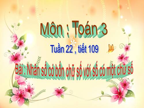 Nhân số có bốn chữ số với số có một chữ số