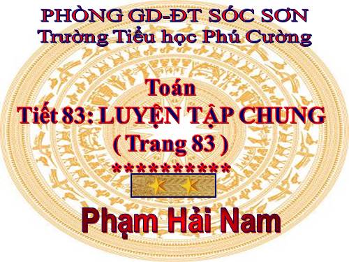 Luyện tập chung Trang 83