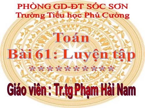 Luyện tập Trang 62