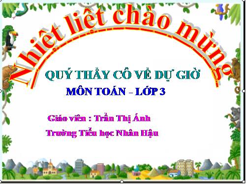 So sánh số bé bằng một phần mấy số lớn