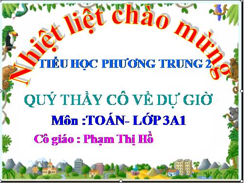 So sánh số bé bằng một phần mấy số lớn