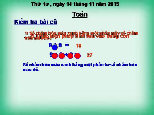 Bảng nhân 9