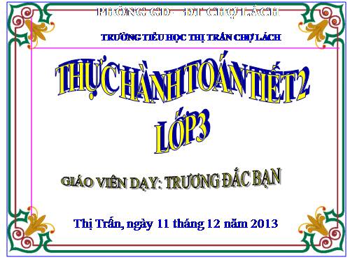 Ôn tập các bảng nhân