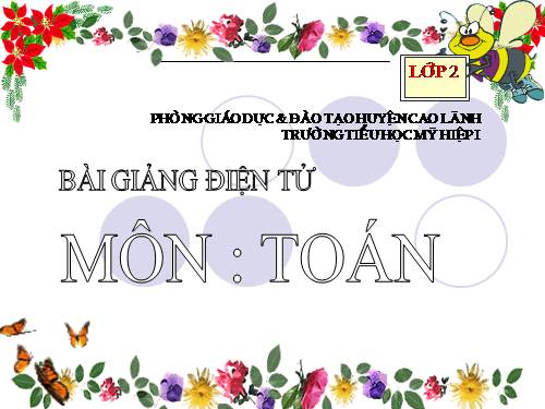 Các Bài giảng khác thuộc Chương trình Toán 3