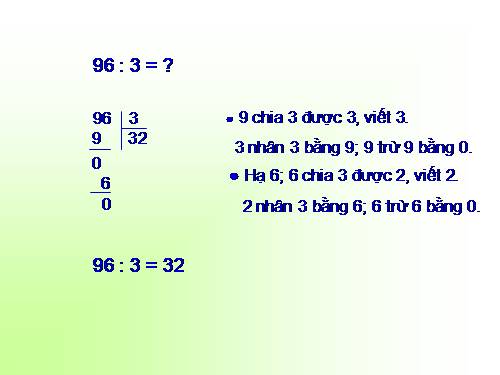 Chia số có hai chữ số cho số có một chữ số