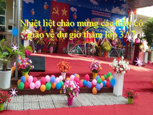 Các Bài giảng khác thuộc Chương trình Toán 3