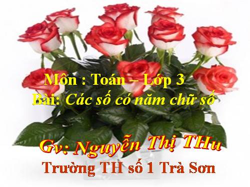 Các số có năm chữ số