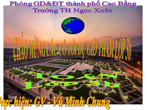 Bài toán giải bằng hai phép tính