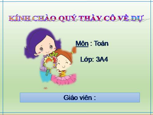 Các Bài giảng khác thuộc Chương trình Toán 3