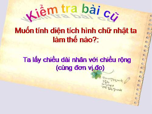 Diện tích hình vuông