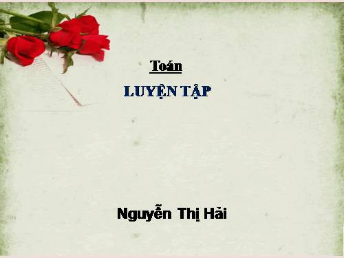 Các Bài giảng khác thuộc Chương trình Toán 3