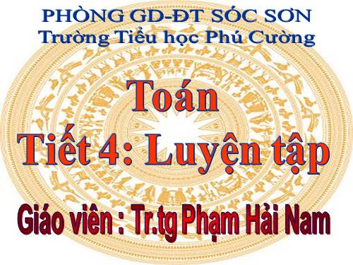 Các Bài giảng khác thuộc Chương trình Toán 3