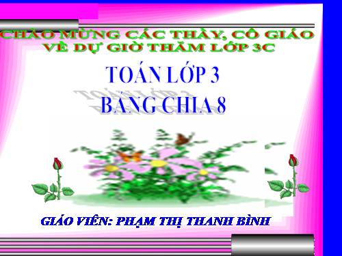 Bảng chia 8