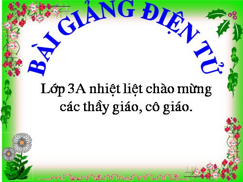 Các Bài giảng khác thuộc Chương trình Toán 3