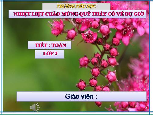 Các Bài giảng khác thuộc Chương trình Toán 3
