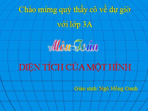 Diện tích của một hình
