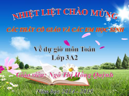 Các Bài giảng khác thuộc Chương trình Toán 3