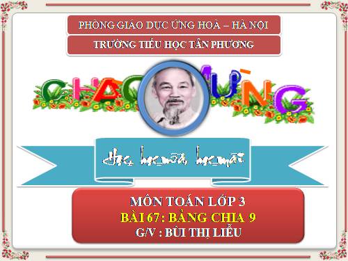 Bảng chia 9