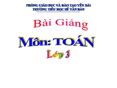 Bài toán giải bằng hai phép tính