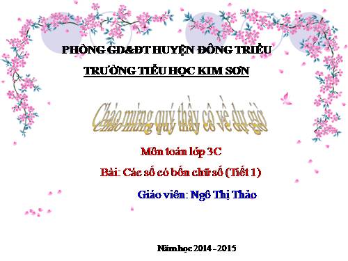 Các số có bốn chữ số