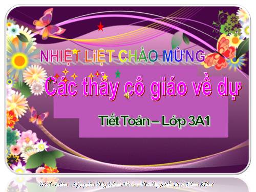 Các Bài giảng khác thuộc Chương trình Toán 3