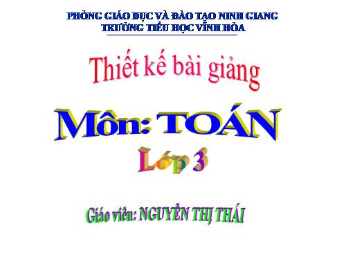 Bài toán giải bằng hai phép tính