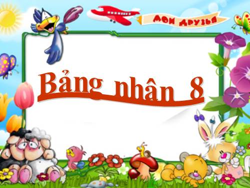 Bảng nhân 8
