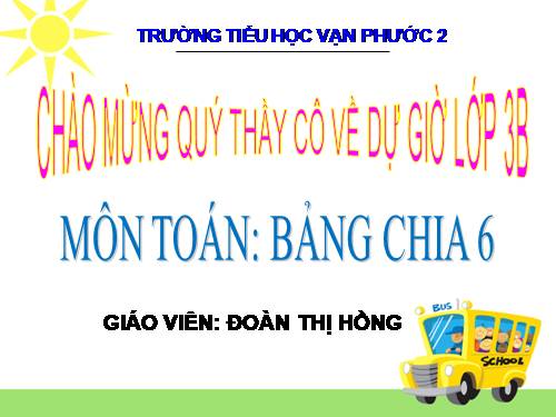 Bảng chia 6