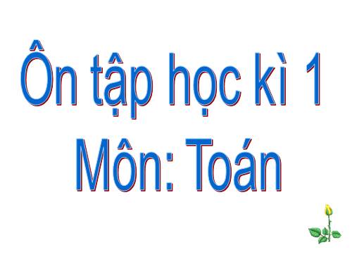 Ôn tập học kì 1 môn Toán lớp 3
