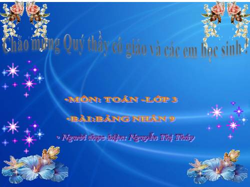 Bảng nhân 9
