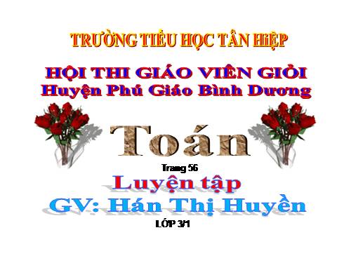 Các Bài giảng khác thuộc Chương trình Toán 3