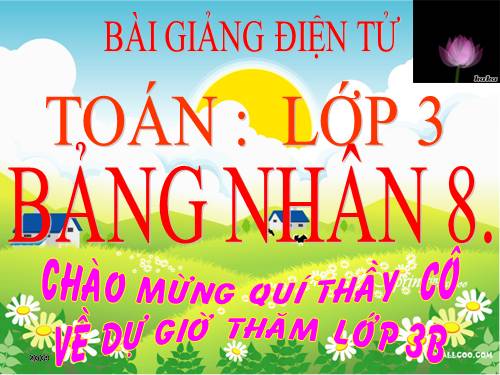 Bảng nhân 8