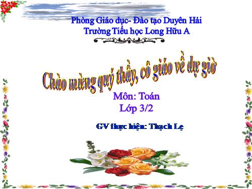 Các Bài giảng khác thuộc Chương trình Toán 3