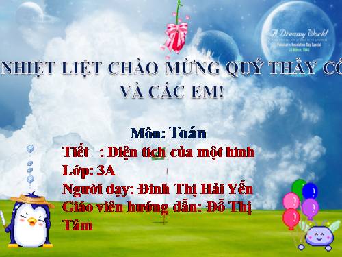 Diện tích của một hình